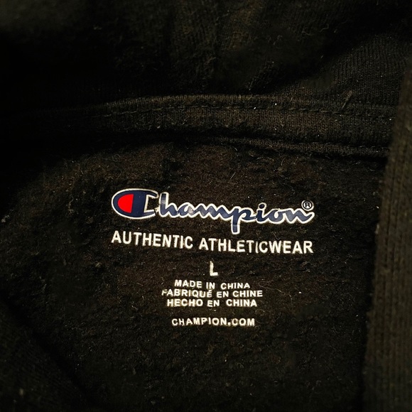 Champion Reverse Weave Big C Black Hoodie - Picture 4 of 4